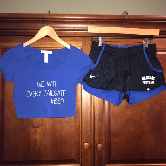 nike shorts and crop top
